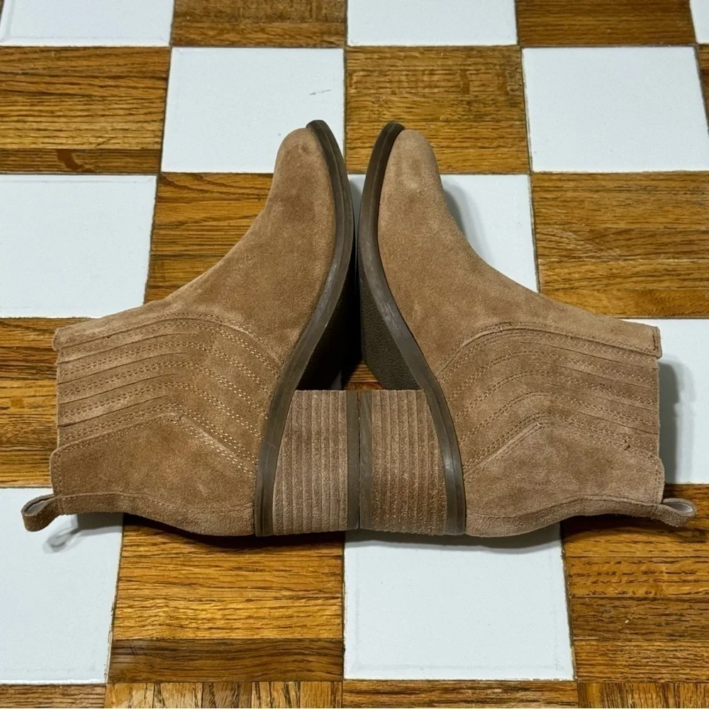 Franco Fortini Darcie Suede/Leather Slip On Ankle Booties Size 6 Women